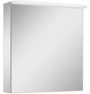 Dulap baie cu oglindă Jungborn 60x63 cm PAL gri 1 uşă iluminare LED