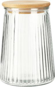 Borcan pentru alimente cu capac din bambus, 1 l, 1 l