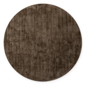 Covor maro țesut manual rotund din viscoză ø 120 cm Noemi – Vikosa