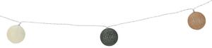 Lanț de lumină Raffia LED , 360 cm, 12 bile,diametru 6 cm, cronometru