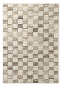 Covor crem țesut manual din lână 120x180 cm Boho 1.0 Quadra – Vikosa