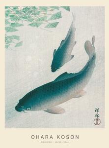Reproducere Nishikigoi, Two Koi Carp Fish (Special Edition) - Ohara Koson