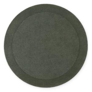 Covor verde închis țesut manual rotund din amestesc de lână ø 150 cm Kivi – Villeroy&Boch