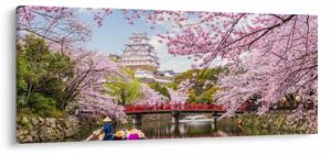 Tablou cu cireș japonez (120x50 cm)