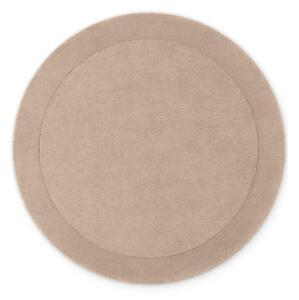 Covor bej țesut manual rotund din amestesc de lână ø 150 cm Kivi – Villeroy&Boch