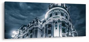 Tablou cu arhitectură în întuneric (120x50 cm)