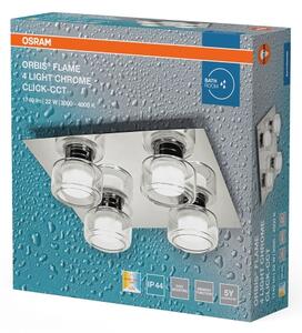 Osram - Plafonieră LED pentru baie ORBIS FLAME 4xLED/5,5W/230V IP44 crom