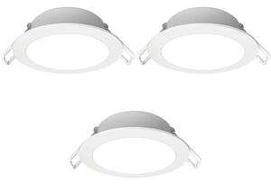 Aigostar - Set 3x spoturi LED încastrate pentru baie LED/4,8W/230V IP65 alb