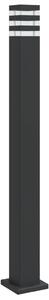 Lampă de podea de exterior, negru, 110 cm, aluminiu