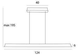 Lustră LED pe cablu MAXLIGHT P0595 JO-JO LED/38W/230V antracit