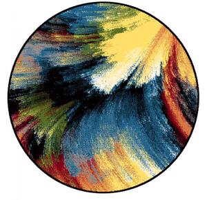 Covor Abstract, Kolibri 11017, Multicolor, Rotund, 80x80 cm, 2200 gr mp