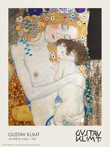 Poster Mother and Child (1905), Gustav Klimt