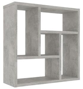 Raft de perete, gri beton, 45,1x16x45,1 cm, PAL