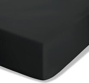 Cearceaf negru din bumbac percale cu elastic 150x200 cm Easy Iron Percale – Catherine Lansfield