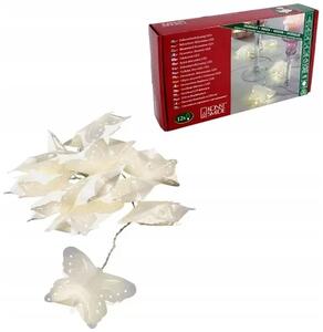 Lant luminos LED BUTTERFLY 5 m alb