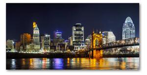 Tablou din Sticlă Ohio River pe timp de noapte
