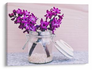 Tablou cu flori violete (70x50 cm)
