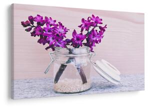 Tablou cu flori violete (90x60 cm)