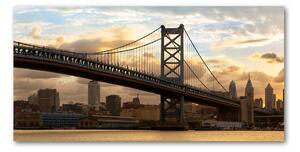 Tablou Printat Pe Sticlă Podul Philadelphia