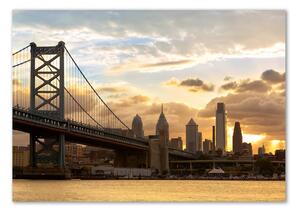Tablou Printat Pe Sticlă Podul Philadelphia