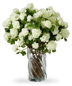 Buchet de hortensie bulgare de zapada, alb, real touch, 36 buc, Dims: Approximately O 80 (CM)