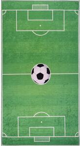Covor de joacă pentru copii verde lavabil 100x160 cm Soccer Time – Vitaus