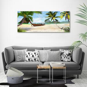 Imprimare tablou canvas Palmieri pe plaja