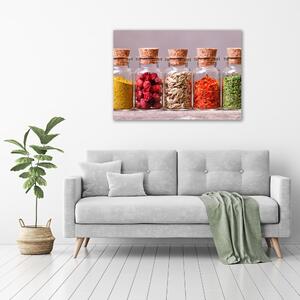 Imagine de sticlă condimente colorate