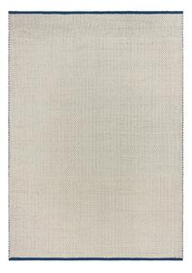 Covor albastru/bej țesut manual din lână 170x240 cm Lenu – noo.ma