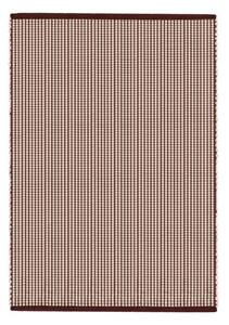 Covor burgundy/în culoare naturală țesut manual din lână 140x200 cm Talo – noo.ma