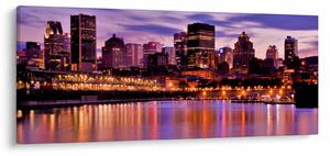 Tablou orașului nocturn (120x50 cm)