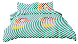 Lenjerie de pat din microfibră RETRO GIRL verde Dimensiune lenjerie de pat: 80 x 80 cm | 135 x 200 cm