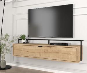 Comodă Tv Natural Elegance, 138 x 34 x 56 cm, Bardolino, UnicUtil