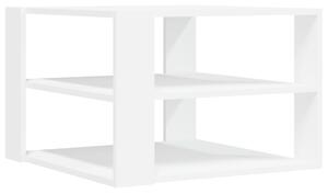 Măsuță de cafea, alb, 59,5x59,5x40 cm, lemn compozit