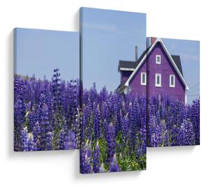 Tablou cu câmp de lavanda (90x60 cm)