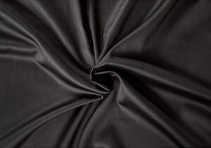 Cearșaf de pat Kvalitex Luxury collection, satin negru, 160 x 200 cm + 22 cm, 160 x 200 cm