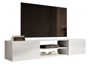 Comodă TV Imago II, Alb lucios, Alb, MDF, PAL laminat, 37x200x40cm, 39 kg