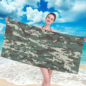 Prosop de plajă cu army model Lățime: 100 cm | Lungime: 180 cm