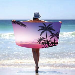 Prosop de plajă cu palmieri exotici Lățime: 100 cm | Lungime: 180 cm