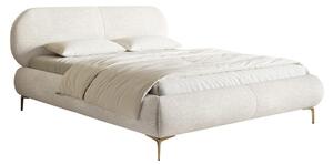 Pat matrimonial 140 cm Octave 140B (cu somieră) (crem). Promo -13%. 1099957