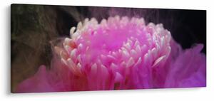 Tablou cu floare în fum roz (120x50 cm)