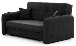 Canapea extensibila cu 2 locuri LAINE, neagra