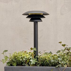 Dyberg Larsen Lampa solară cu țeapă de pământ DL25, negru, 3000 K, Negru, Metal, Scandinavă