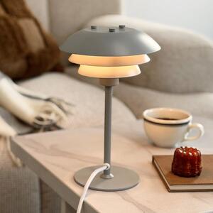 Dyberg Larsen Lampa de masă SIXTEEN, gri, metal, E27, Gri, Camera de zi / sufragerie, Metal, Scandinavă