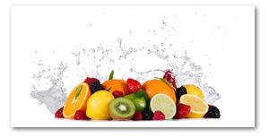 Tablou Printat Pe Sticlă Fructele si apa