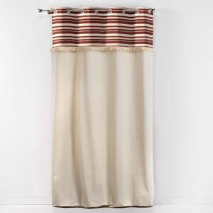Draperie cărămizie-în culoare naturală din bumbac 140x240 cm Atlas – douceur d'intérieur