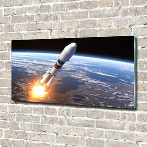Fotografie imprimată pe sticlă Rachetă spațială