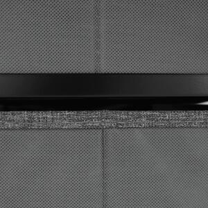 Comoda noptiera cu sertare din panza, negru gri inchis, PALMERA TYP 1 Negru