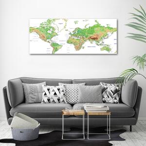 Print pe pânză harta lumii