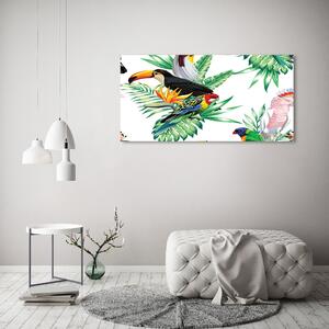 Imagine de sticlă păsări tropicale